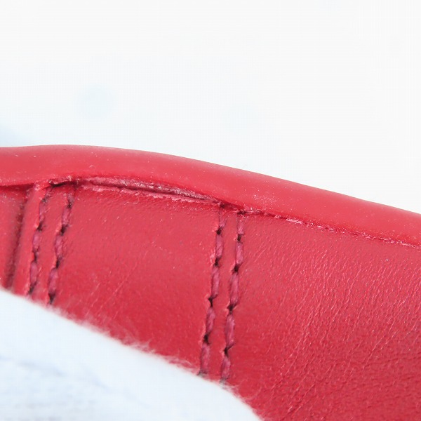 実際に弊社で買取させて頂いたEMPORIO ARMANI/エンポリオ アルマーニ レザー ローカットスニーカー レッド 6.5の画像 7枚目