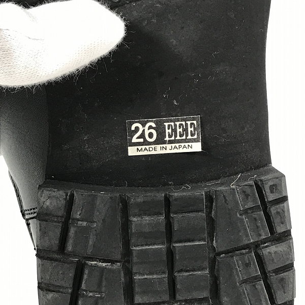 実際に弊社で買取させて頂いたREGAL/リーガル サイドゴアブーツ ブラック B9G JV/26EEEの画像 6枚目