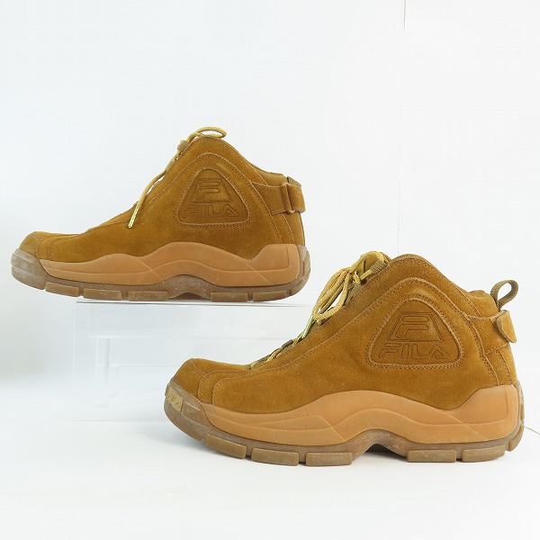 実際に弊社で買取させて頂いたatmos×FILA/アトモス×フィラ FILA96/WHEAT/GUM ハイカットスニーカー 1VB90139-200/US11の画像 3枚目