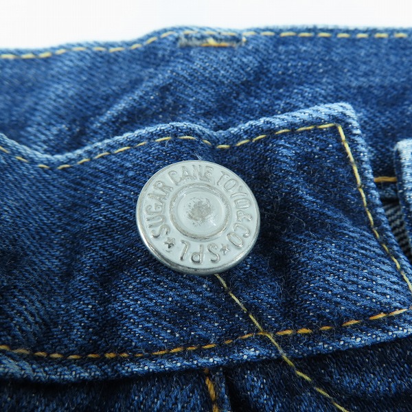 実際に弊社で買取させて頂いたSUGAR CANE/シュガーケーン ボタンフライ デニムパンツ の画像 6枚目
