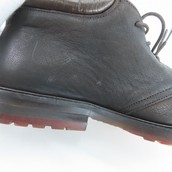 実際に弊社で買取させて頂いたARMANI COLLEZIONI/アルマーニコレッツォーニ レザーチャッカブーツ 40の画像 7枚目