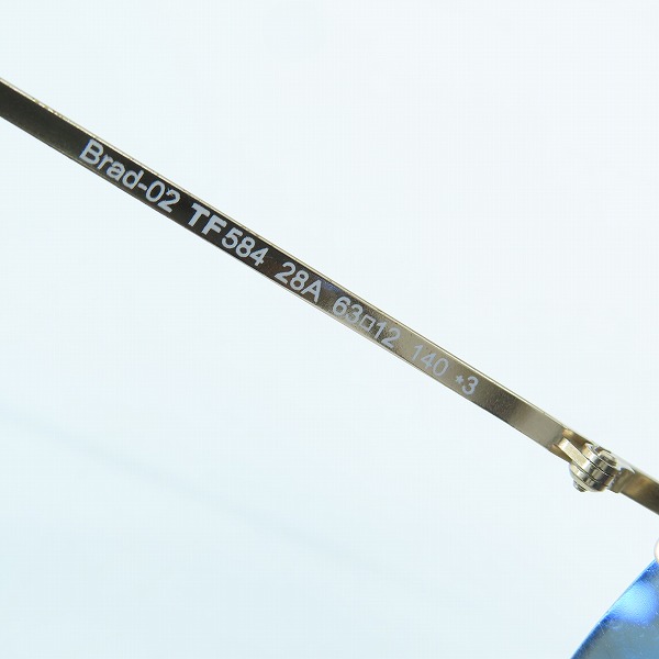 実際に弊社で買取させて頂いたTOM FORD/トムフォード Brad-02 ティアドロップ サングラス TF584 28Aの画像 6枚目