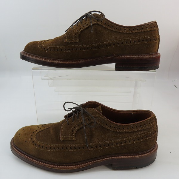 実際に弊社で買取させて頂いたALDEN/オールデン スエード ウイングチップ レザー ドレスシューズ 9794/6.5の画像 3枚目