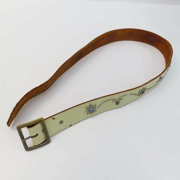 実際に弊社で買取させて頂いたHTC/エイチティーシー Hollywood Trading Company スタッズ ベルト/36の画像 9枚目