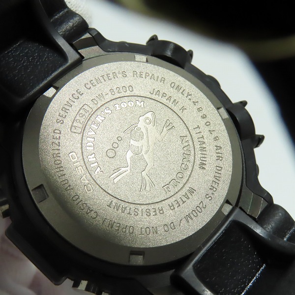 実際に弊社で買取させて頂いたG-SHOCK/Gショック FROGMAN MEN IN BLACK 2 フロッグマン DW-8200BM-1T【動作未確認】の画像 3枚目