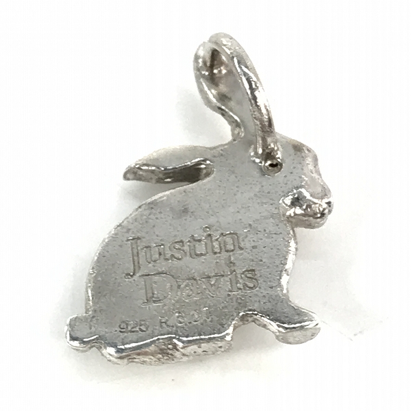 実際に弊社で買取させて頂いたJustin Davis/ジャスティンデイビス Lucky "B" Ruby eye うさぎ/ラビット ネックレスチャーム SPJ180の画像 2枚目