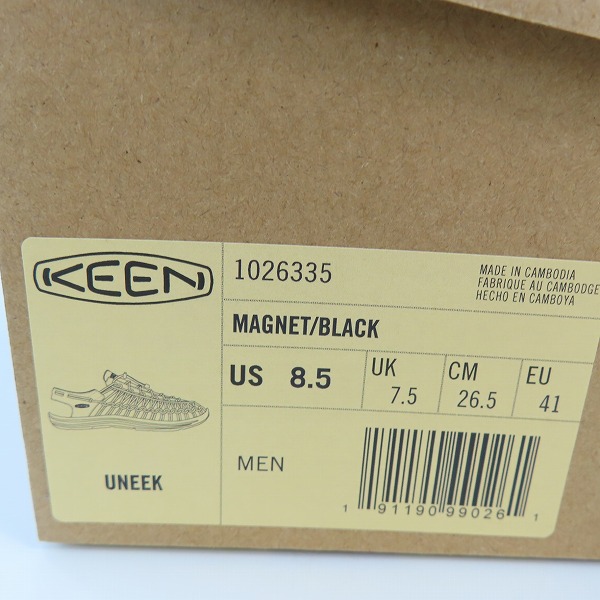 実際に弊社で買取させて頂いたKEEN/キーン UNEEK/ユニーク サンダル 1026335/26.5の画像 8枚目