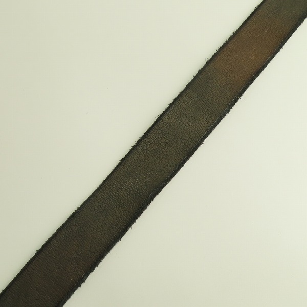 実際に弊社で買取させて頂いたATTACHMENT/アタッチメント レザーベルト ダークブラウン系の画像 4枚目