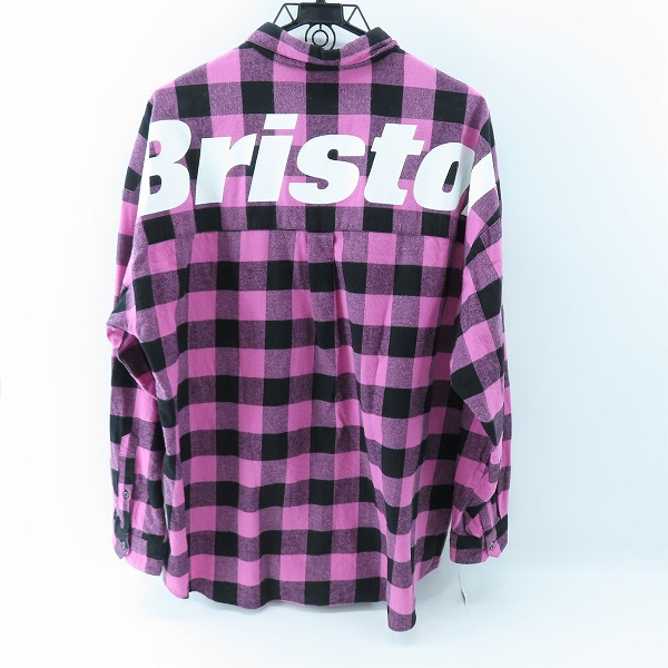 実際に弊社で買取させて頂いたF.C.R.B./F.C.Real Bristol/エフシーレアルブリストル 22AW BIG Logo Flannel BAGGY Shirt FCRB-222078 Mの画像 1枚目