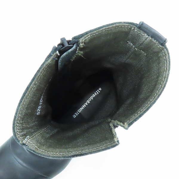 実際に弊社で買取させて頂いたalfredoBANNISTER/アルフレッドバニスター サイドジップ ストラップ ショートブーツ 5281005045/40の画像 4枚目