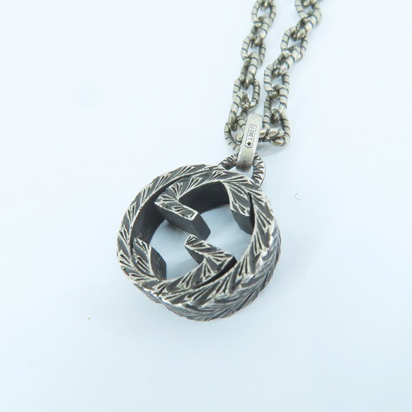 実際に弊社で買取させて頂いたGUCCI/グッチ インターロッキングGGロゴ 印唐草模様 アラベスク ネックレス/ペンダント