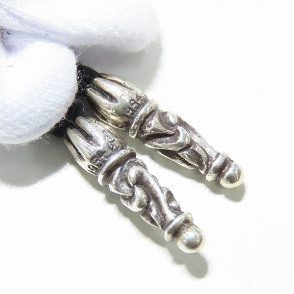 実際に弊社で買取させて頂いたCHROME HEARTS/クロムハーツ BSフレアペンダント ｗ/レザーブレードの画像 5枚目