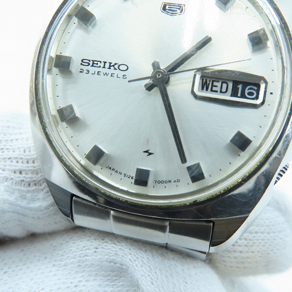実際に弊社で買取させて頂いたSEIKO/セイコー ファイブ デイデイト 5126-7000 自動巻き 腕時計の画像 5枚目