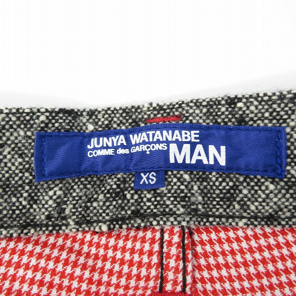 実際に弊社で買取させて頂いたCOMME des GARCONS JUNYA WATANABE MAN/コムデギャルソンジュンヤワタナベマン ウールパンツ WH-P034/XSの画像 2枚目