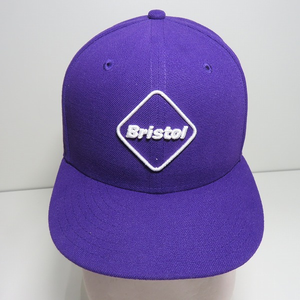 実際に弊社で買取させて頂いたF.C.R.B.×NEWERA/FCレアルブリストル×ニューエラ BRISTOL EMBLEM LOGO 6panel Cap キャップ パープルの画像 1枚目
