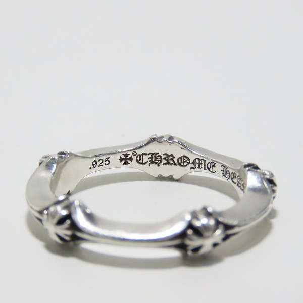 実際に弊社で買取させて頂いたCHROME HEARTS/クロムハーツ PLUS AND BONE RING/プラスアンドボーンリング 22号の画像 6枚目