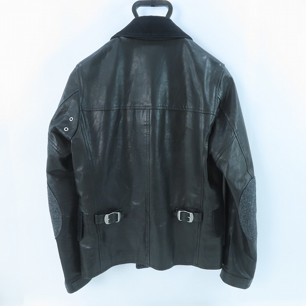 実際に弊社で買取させて頂いたCOMME des GARCONS JUNYA WATANABE MAN/コムデギャルソンジュンヤワタナベマン カウレザージャケット WH-J018/XSの画像 1枚目