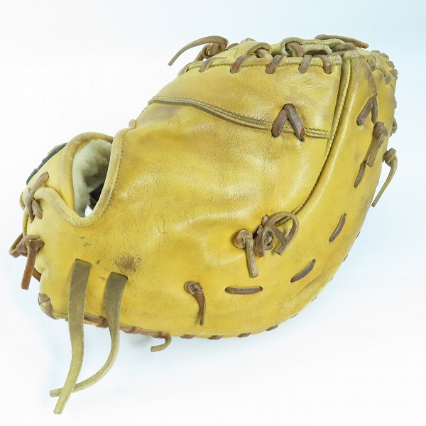 実際に弊社で買取させて頂いた HI-GOLD/ハイゴールド PAG-100F 硬式/左投げ 一塁手用 ファーストミット 野球グローブの画像 1枚目