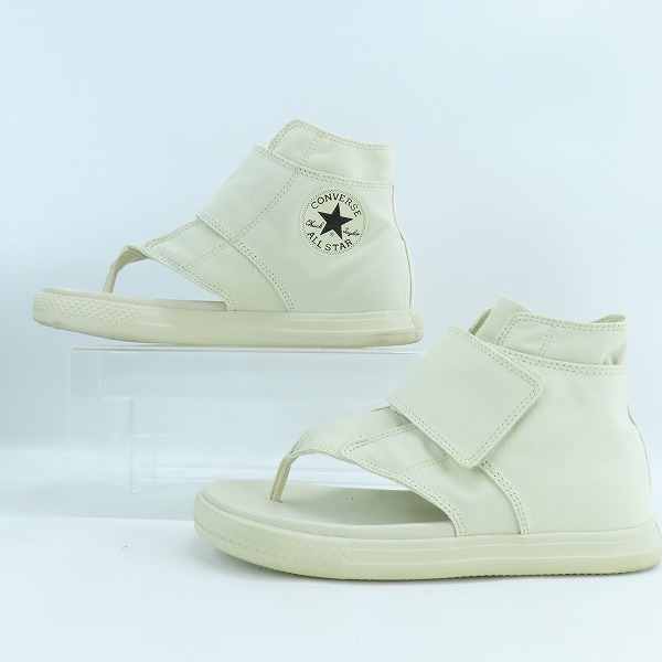 実際に弊社で買取させて頂いたCONVERSE/コンバース ALL STAR LIGHT THONG V-1 HI/オールスター ライト トング サンダル ホワイト 31305591/26.0の画像 3枚目