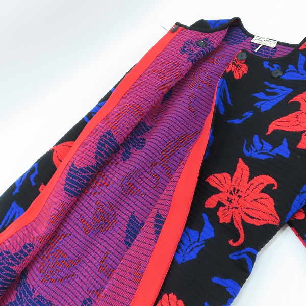 実際に弊社で買取させて頂いたEMILIO PUCCI/エミリオプッチ 総柄 パイピング コート/XSの画像 3枚目