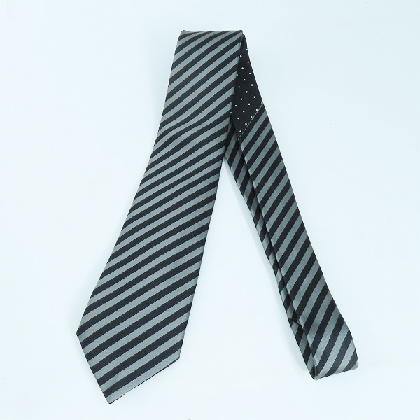 実際に弊社で買取させて頂いたYohji Yamamoto COSTUME D'HOMME/ヨウジヤマモトコスチュームドオム ドット切替ネクタイ ブラック×グレー