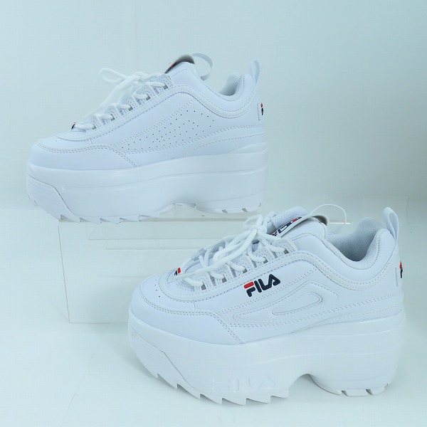 実際に弊社で買取させて頂いたFILA/フィラ Disruptor II Wedge/ディスラプター ウェッジ WFW22044-125/22.5の画像 3枚目