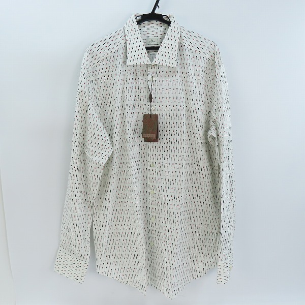 実際に弊社で買取させて頂いた【未使用】ETRO/エトロ トランプ柄 長袖シャツ 212-1Z601-4729/44