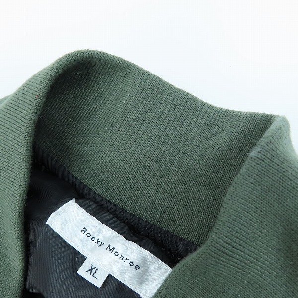 実際に弊社で買取させて頂いたRocky Monroe/ロッキーモンロー MA-1/ボンバージャケット XLの画像 6枚目