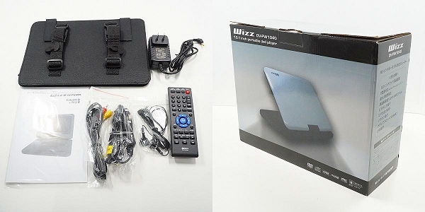 実際に弊社で買取させて頂いたダイニチ電子 Wizz DV-PW1040 10インチ ポータブルDVDプレイヤー 動作確認済みの画像 9枚目
