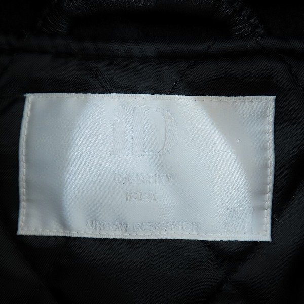 実際に弊社で買取させて頂いたURBAN RESEARCH iD/アーバンリサーチアイディ 袖レザー 中綿スタジャン/Mの画像 2枚目