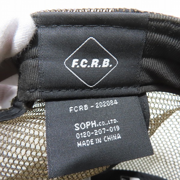 実際に弊社で買取させて頂いたF.C.Real Bristol×NEW ERA/F.Cレアルブリストル×ニューエラ メッシュ キャップ 茶 FCRB-202084の画像 6枚目