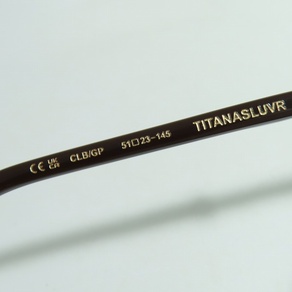 実際に弊社で買取させて頂いたCHROME HEARTS/クロムハーツ TITANASLUVR レンズなし 眼鏡フレーム/アイウェアの画像 5枚目