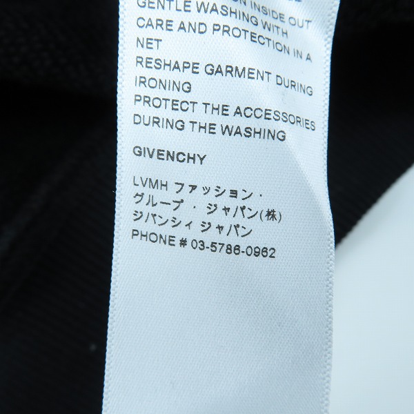 実際に弊社で買取させて頂いた【JPタグ】GIVENCHY/ジバンシィ シップポケット 素材切替 スウェットプルオーバーパーカー BMJ09D305B/Sの画像 5枚目
