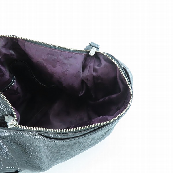 実際に弊社で買取させて頂いたaniary/アニアリ レザー トート/ショルダーバッグ 黒の画像 3枚目