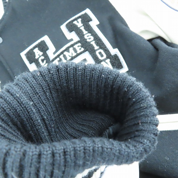 実際に弊社で買取させて頂いたHYSTERIC GLAMOUR/ヒステリックグラマー SEE NO EVIL 刺繍 ヴァーシティ スタジアムジャケット 02223AB09/Lの画像 7枚目