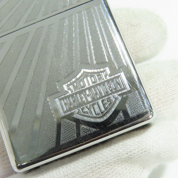 実際に弊社で買取させて頂いたZIPPO/ジッポー HARLEY-DAVIDSON ハーレーダビッドソン シルバー 2008年製の画像 7枚目