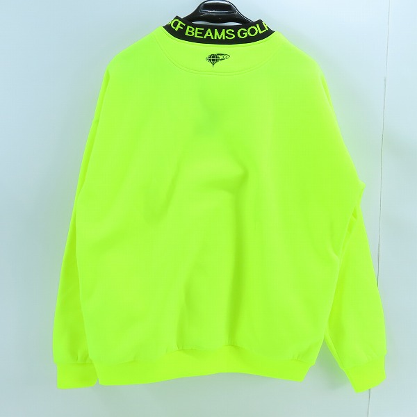 実際に弊社で買取させて頂いたBEAMS GOLF ORANGE LABEL/ビームスゴルフオレンジレーベル 襟ロゴ 裏フリース プルオーバーシャツ 82-13-0014-444/XLの画像 1枚目
