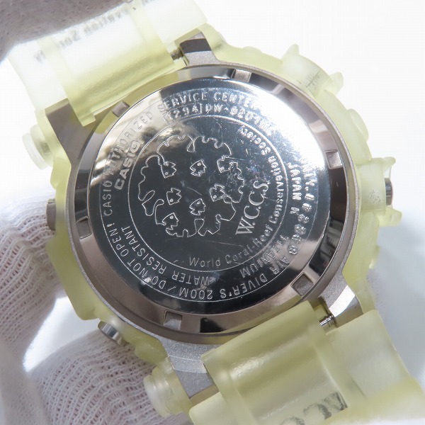 実際に弊社で買取させて頂いたG-SHOCK/Gショック W.C.C.S FROGMAN/フロッグマン マンタ DW-8201WC-8T【動作未確認】の画像 3枚目
