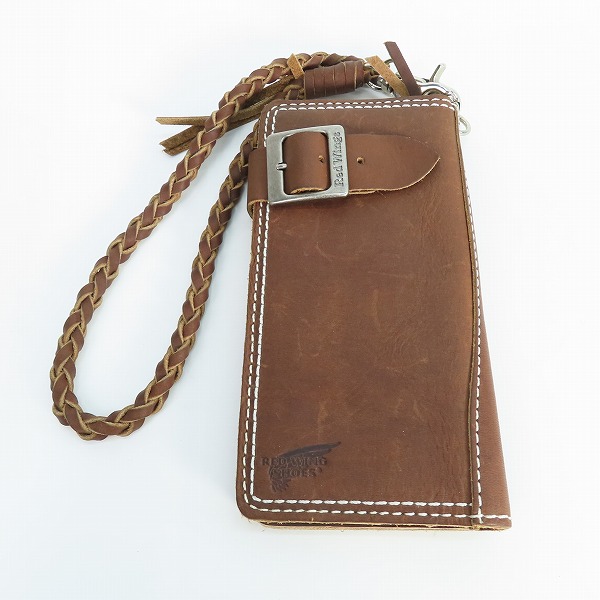 実際に弊社で買取させて頂いたRED WING/レッドウィング 二つ折り長財布 ウォレットコード付
