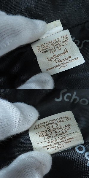 実際に弊社で買取させて頂いたSCHOTT/ショット ボアライナー付き シングルレザーライダースジャケット /34の画像 6枚目