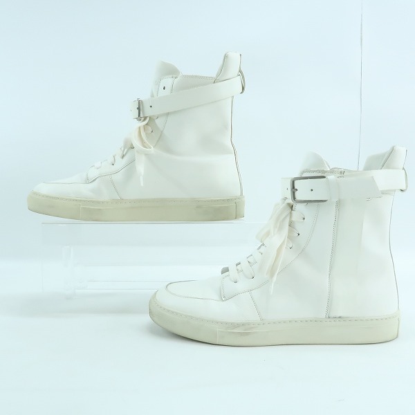 実際に弊社で買取させて頂いたKRISVANASSCHE/クリスヴァンアッシュ ベルクロ ハイカットスニーカー/41の画像 3枚目