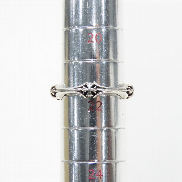 実際に弊社で買取させて頂いたCHROME HEARTS/クロムハーツ PLUS AND BONE RING/プラスアンドボーンリング 22号の画像 8枚目