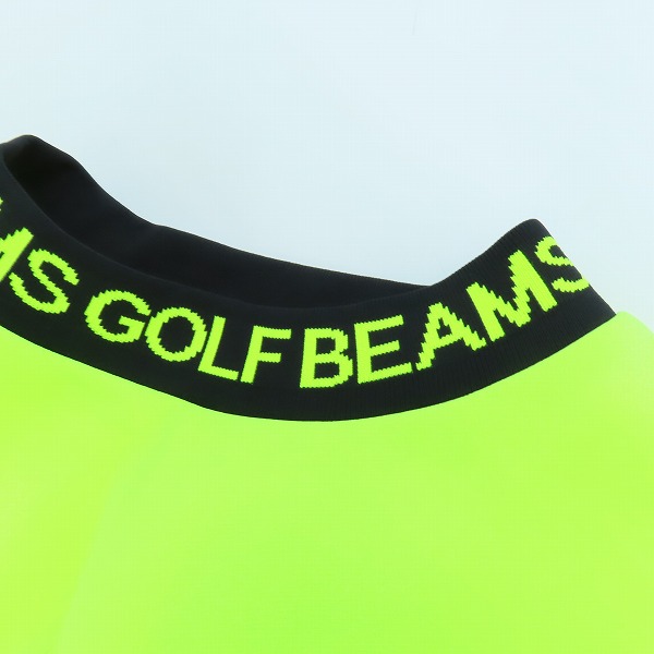 実際に弊社で買取させて頂いたBEAMS GOLF ORANGE LABEL/ビームスゴルフオレンジレーベル 襟ロゴ 裏フリース プルオーバーシャツ 82-13-0014-444/XLの画像 6枚目