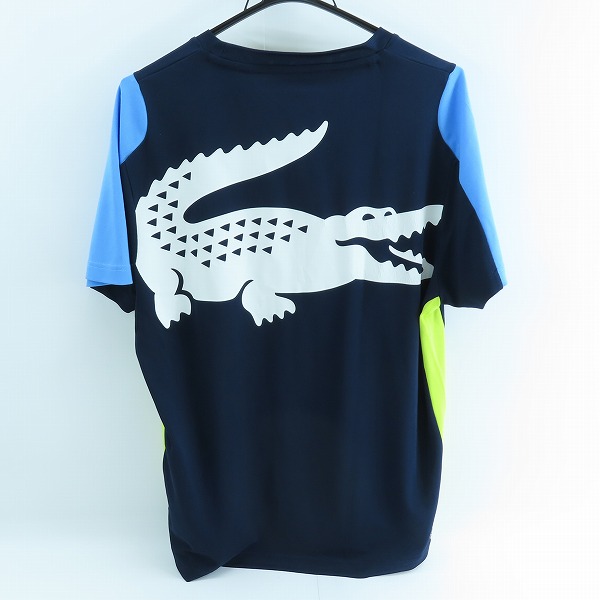実際に弊社で買取させて頂いたLACOSTE/ラコステ エルゴノミック ビッグ クロックドライ 鹿の子 Tシャツ TH9417 /US:Lの画像 1枚目