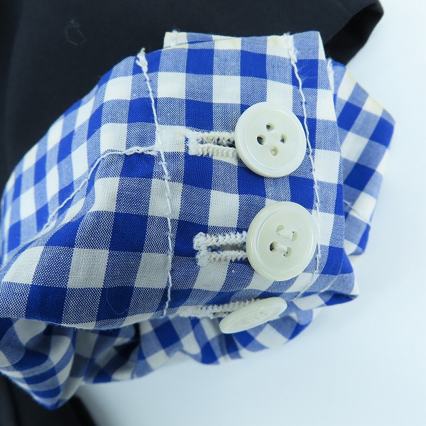 実際に弊社で買取させて頂いたJUNYA WATANABE MAN/ジュンヤワタナベマン×ブルックスブラザーズ テーラードジャケット AD2008 WC-J402/Mの画像 5枚目