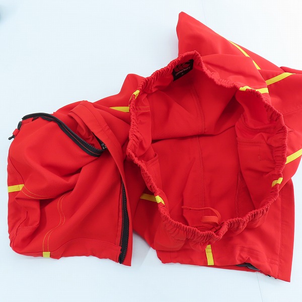 実際に弊社で買取させて頂いたCANTERBURY/カンタベリー BRAVE LUPUS/東芝ブレイブルーパス トラックジャケット/パンツ セットアップ/レッド/3Lの画像 4枚目