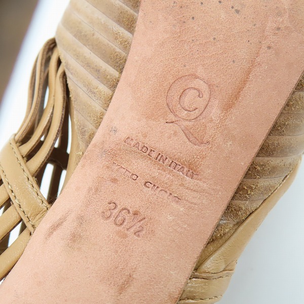 実際に弊社で買取させて頂いたALEXANDER MQUEEN/アレキサンダーマックイーン バックジップ ヒール 36.5の画像 6枚目