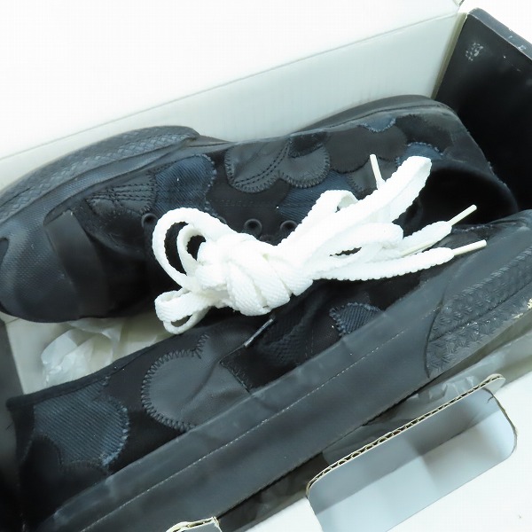 実際に弊社で買取させて頂いたNUMBER(N)INE/ナンバーナイン 2003/カート期 ハート涙パッチワーク ローカットスニーカー/8の画像 7枚目