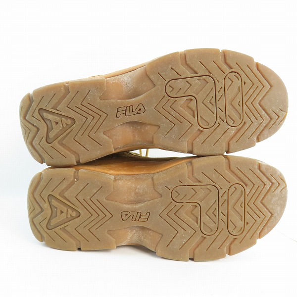 実際に弊社で買取させて頂いたatmos×FILA/アトモス×フィラ FILA96/WHEAT/GUM ハイカットスニーカー 1VB90139-200/US11の画像 2枚目