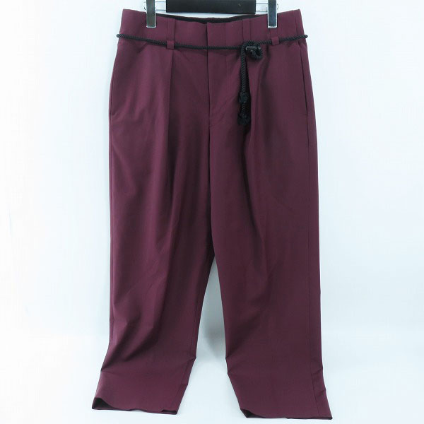 実際に弊社で買取させて頂いたETHOSENS/エトセンス ロープベルト スラックスパンツ ES120-71/2